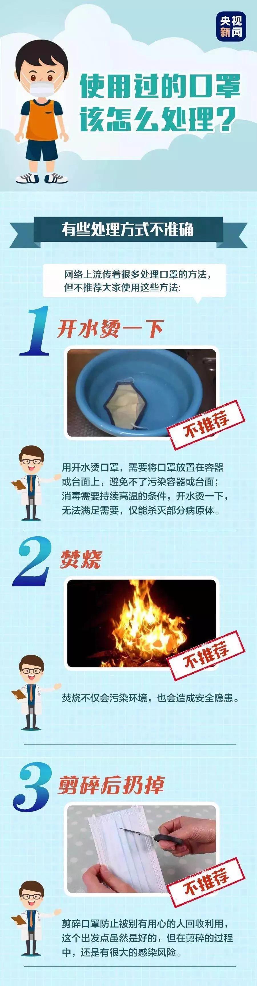 開(kāi)水燙、焚燒使用過(guò)的口罩是否合理？科普來(lái)了！